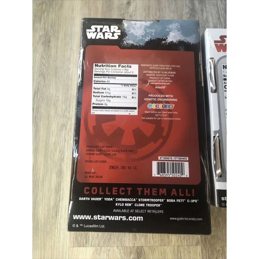 Star Wars Darth Vader Goblets-Disney. One With Cherry Candy And One With Cocoa